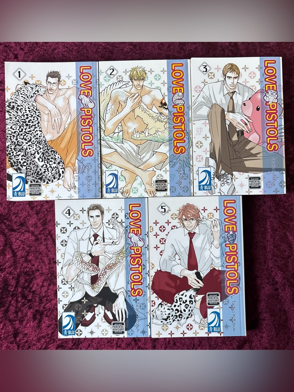 Love Pistols Yaoi Manga Volumes 1-5